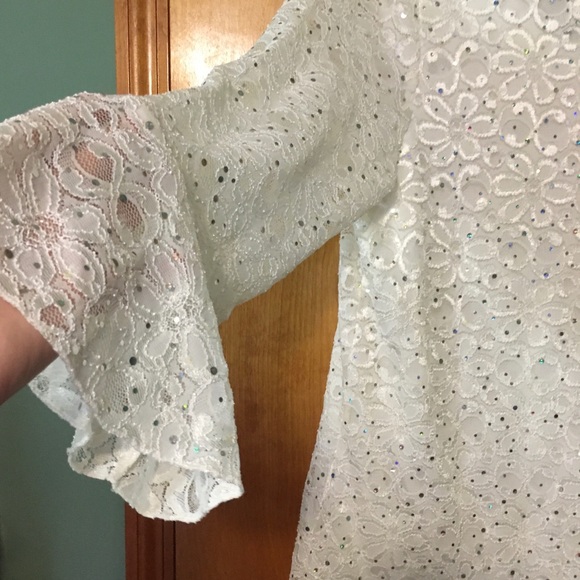 Cato 18/20W shiny tunic ruffle sleeves - Picture 4 of 6